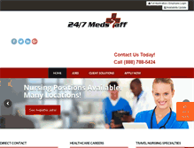 Tablet Screenshot of 247medstaff.com